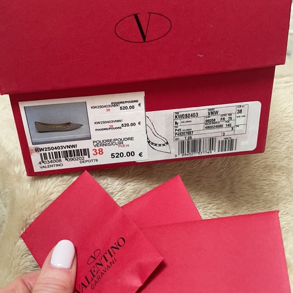 Valentino Rock studded Flats - Picture 9 of 9